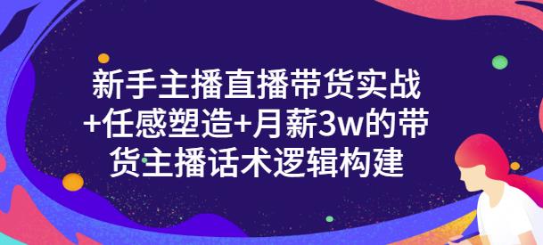 新手主播直播带货实战+信任感塑造+月薪3w的带货主播话术逻辑构建创业之家-网创项目资源站-副业项目-创业项目-搞钱项目创业之家