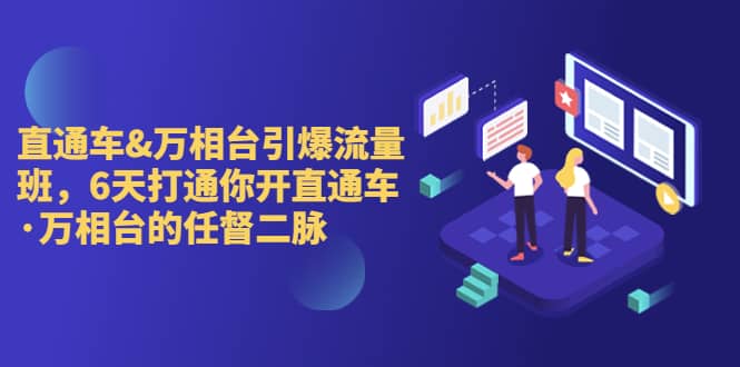 直通车+万相台引爆流量班，6天打通你开直通车·万相台的任督 二脉创业之家-网创项目资源站-副业项目-创业项目-搞钱项目创业之家