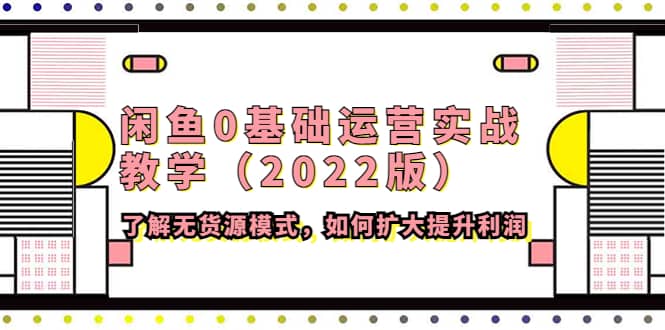 闲鱼0基础运营实战教学（2022版）了解无货源模式，如何扩大提升利润创业之家-网创项目资源站-副业项目-创业项目-搞钱项目创业之家