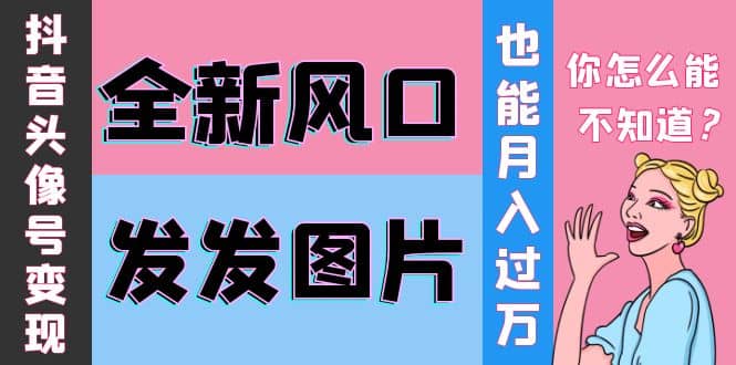 抖音头像号变现0基础教程创业之家-网创项目资源站-副业项目-创业项目-搞钱项目创业之家