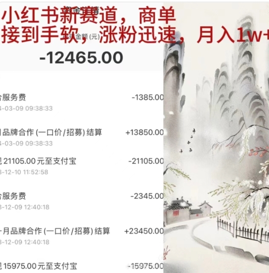 小红书新赛道，商单接到手软，涨粉迅速，一个月1w+创业之家-网创项目资源站-副业项目-创业项目-搞钱项目创业之家