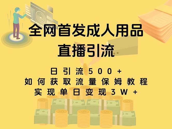 最新全网独创首发，成人用品直播引流获客暴力玩法，单日变现3w保姆级教程创业之家-网创项目资源站-副业项目-创业项目-搞钱项目创业之家