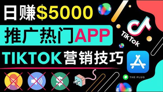 无需露脸，无需录音，无需投资，TIKTOK上传短视频，最高日入5000美元创业之家-网创项目资源站-副业项目-创业项目-搞钱项目创业之家