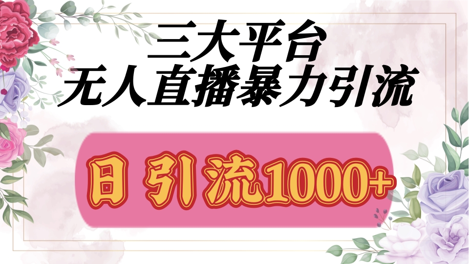 抖音，快手，视频号全平台通用，无人直播引流法，利用图片,模板,整套话术挂机全天支持矩阵操作，无限设备多开，超暴力引流，1000+高质量精准创业粉创业之家-网创项目资源站-副业项目-创业项目-搞钱项目创业之家