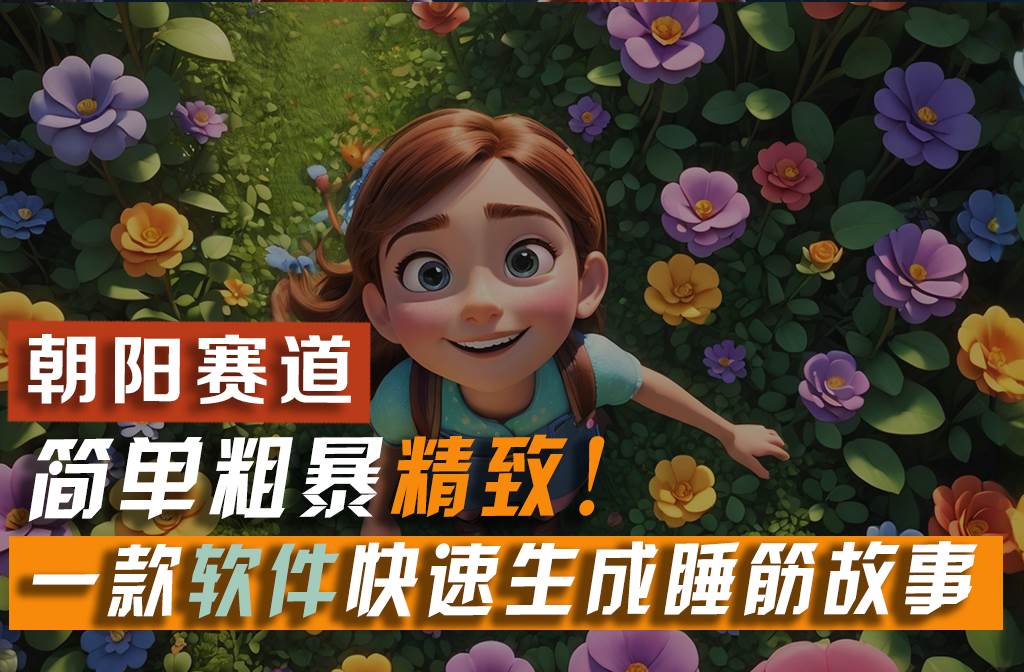 利用一款软件5分钟一条爆款睡前故事，简单粗暴精致！小白月入2w+创业之家-网创项目资源站-副业项目-创业项目-搞钱项目创业之家