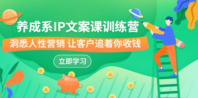 养成系-IP文案课训练营，文案心法的天花板 洞悉人性营销 让客户追着你收钱创业之家-网创项目资源站-副业项目-创业项目-搞钱项目创业之家