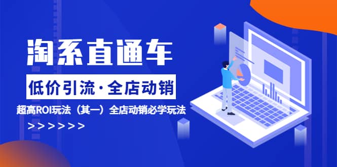淘系直通车《低价·引流 全店·动销》超高ROI玩法（其一）全店动销必学玩法创业之家-网创项目资源站-副业项目-创业项目-搞钱项目创业之家