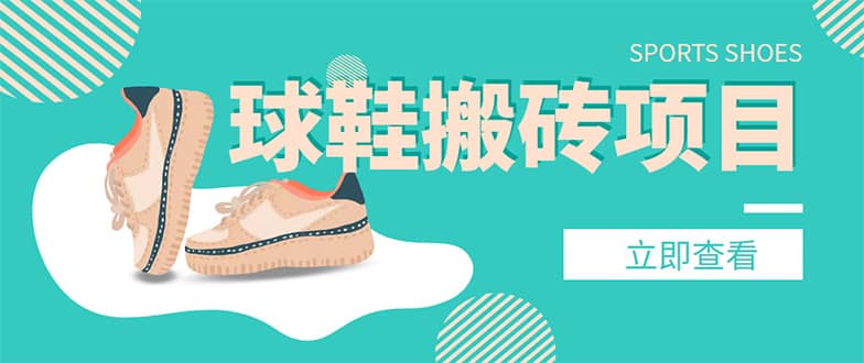 外面收费998的球鞋搬砖项目【详细教程+资源渠道】创业之家-网创项目资源站-副业项目-创业项目-搞钱项目创业之家