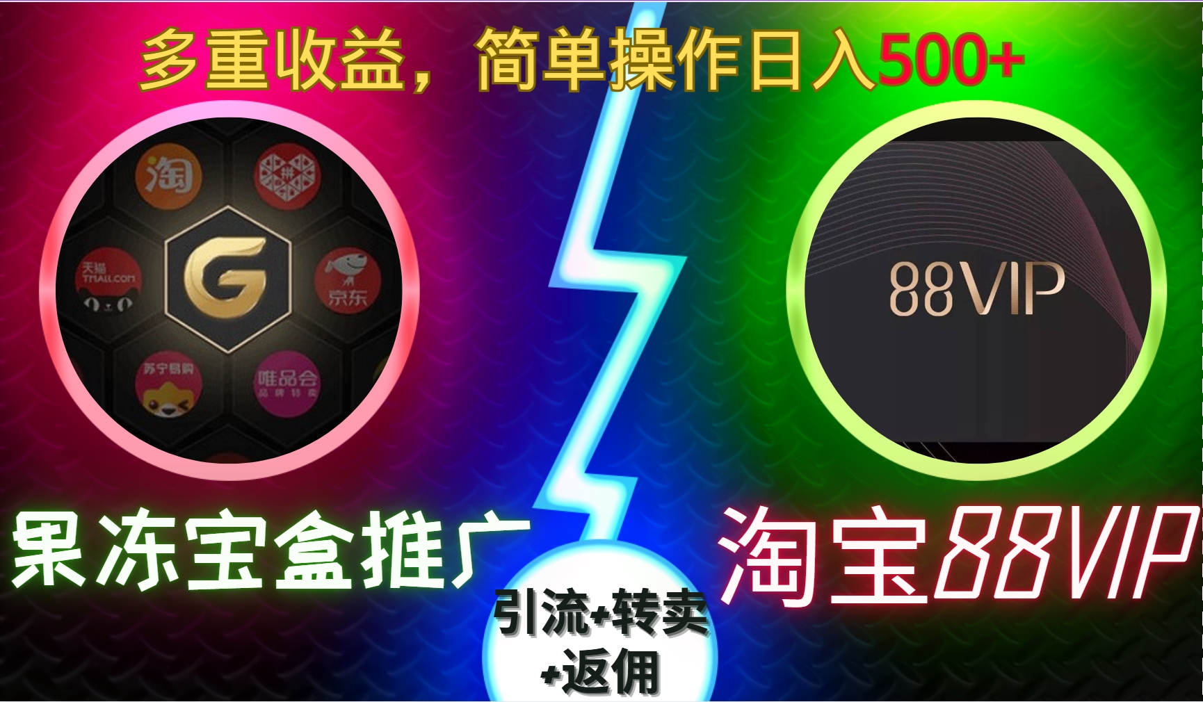 果冻宝盒推广88VIP，引流+转卖+返佣，多重收益，简单操作日入500+创业之家-网创项目资源站-副业项目-创业项目-搞钱项目创业之家