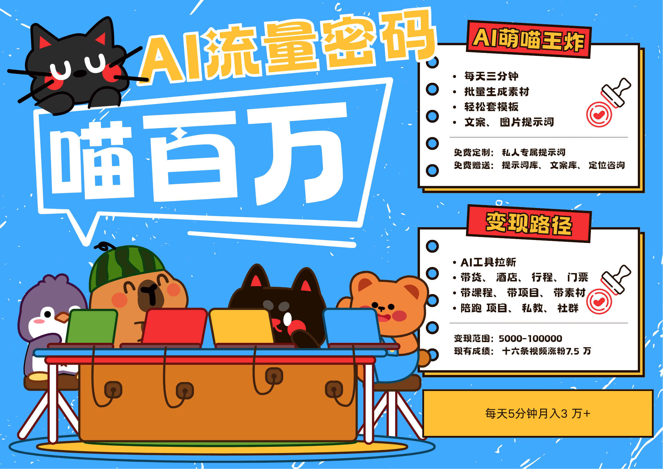 AI+宠物+旅行2025最火流量密码 轻松用AI宠物做文旅账号 可带货，带酒店，可以带行程，旅行社 小白三分钟学会 N种变现渠道 月入五位数  管道收益创业之家-网创项目资源站-副业项目-创业项目-搞钱项目创业之家