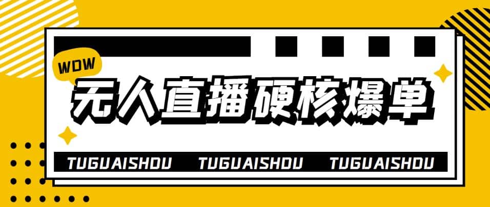 大飞无人直播硬核爆单技术，轻松玩转无人直播创业之家-网创项目资源站-副业项目-创业项目-搞钱项目创业之家