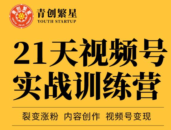 张萌21天视频号实战训练营，裂变涨粉、内容创作、视频号变现 价值298元创业之家-网创项目资源站-副业项目-创业项目-搞钱项目创业之家