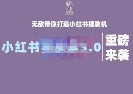 谢无敌·小红书实战营3.0，无敌带你打造小红书提款机 价值7999元创业之家-网创项目资源站-副业项目-创业项目-搞钱项目创业之家