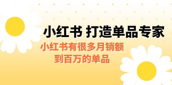 某公众号付费文章《小红书 打造单品专家》小红书有很多月销额到百万的单品创业之家-网创项目资源站-副业项目-创业项目-搞钱项目创业之家