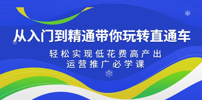 从入门到精通带你玩转直通车：轻松实现低花费高产出，35节运营推广必学课创业之家-网创项目资源站-副业项目-创业项目-搞钱项目创业之家