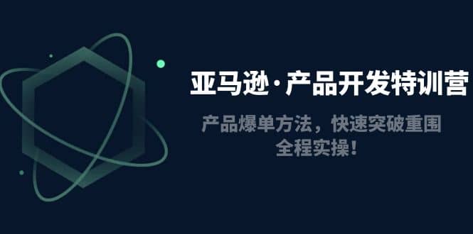 亚马逊·产品开发特训营：产品爆单方法，快速突破重围，全程实操创业之家-网创项目资源站-副业项目-创业项目-搞钱项目创业之家