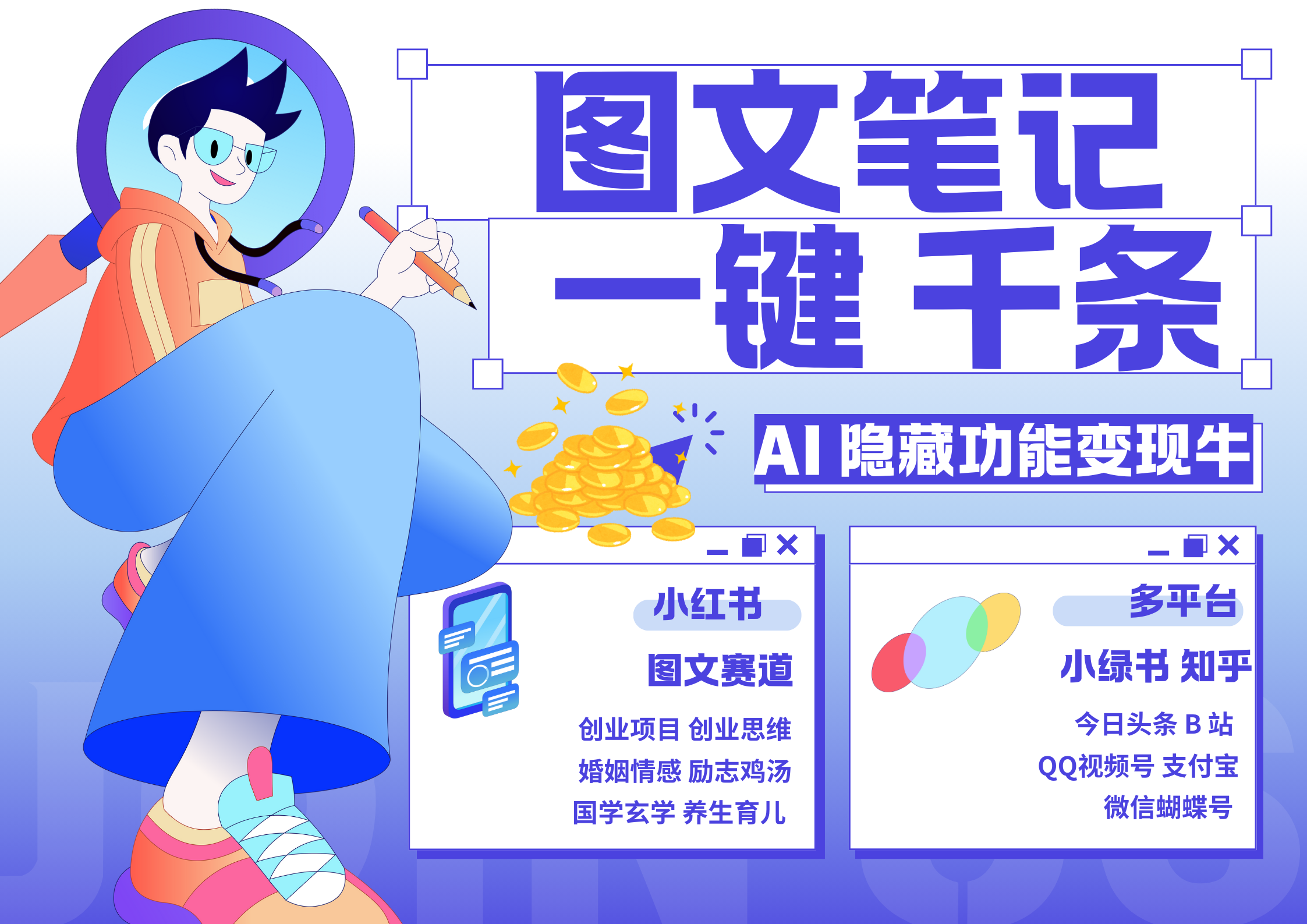 小红书小绿书 秒生图文一键千条 轻松变现3W+创业之家-网创项目资源站-副业项目-创业项目-搞钱项目创业之家