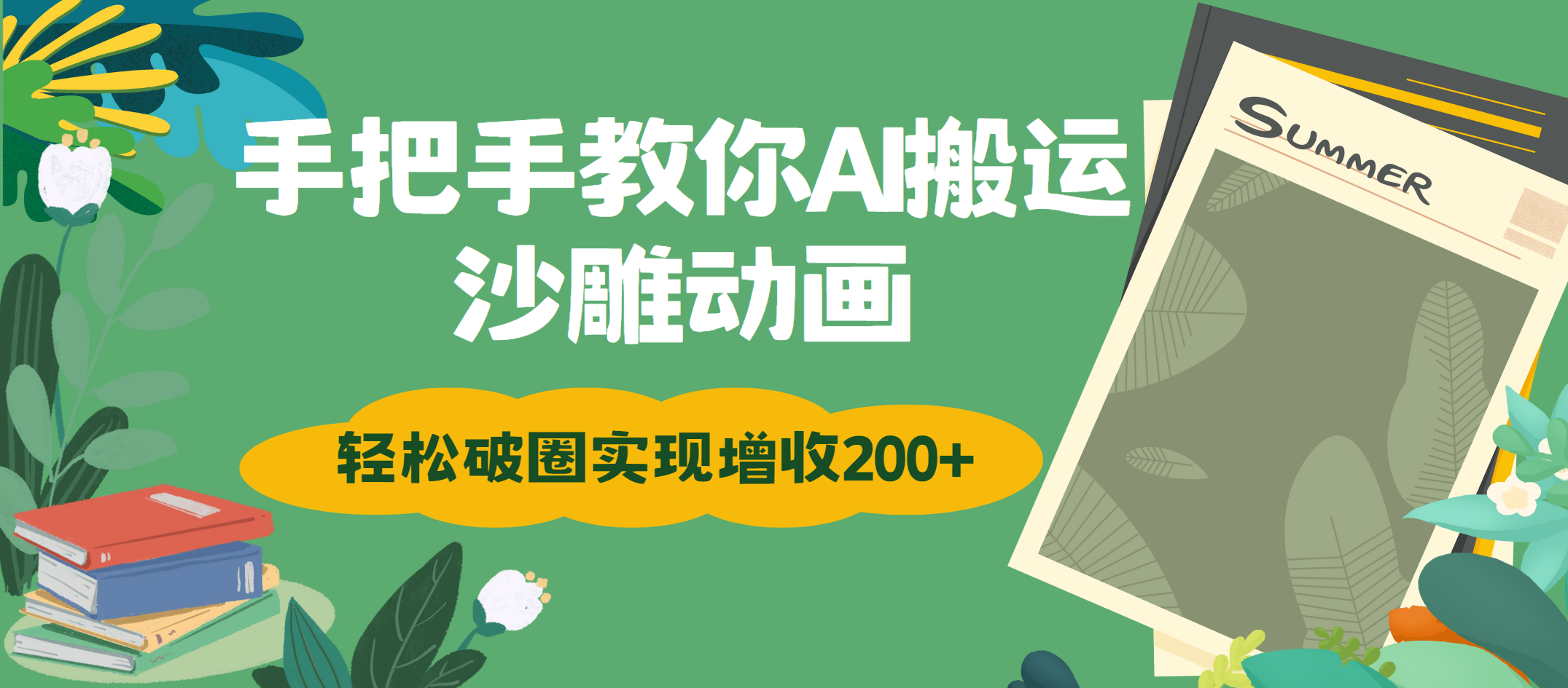 手把手教你用AI搬运沙雕动画轻松破圈实现增收200+创业之家-网创项目资源站-副业项目-创业项目-搞钱项目创业之家