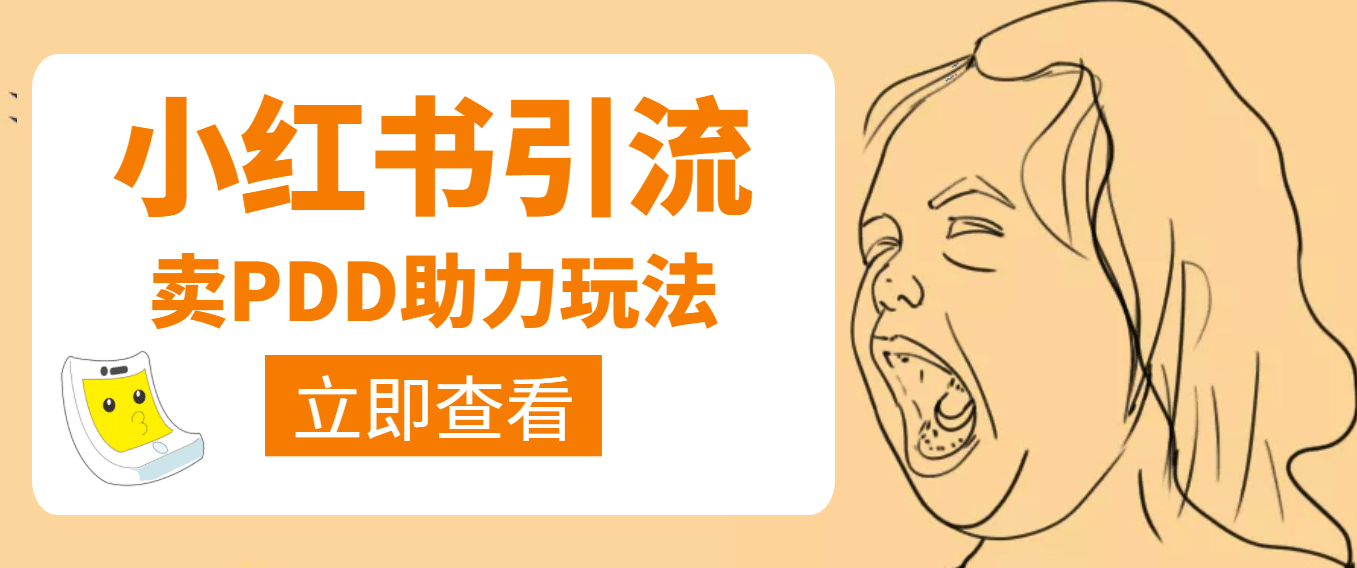 利用小红书卖拼多多助力创业之家-网创项目资源站-副业项目-创业项目-搞钱项目创业之家