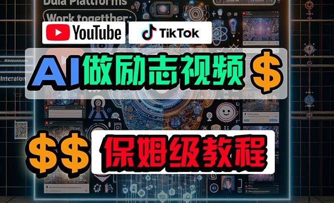 利用AI制作励志视频，在YouTube和TikTok赚钱，小白可做（附工具）创业之家-网创项目资源站-副业项目-创业项目-搞钱项目创业之家