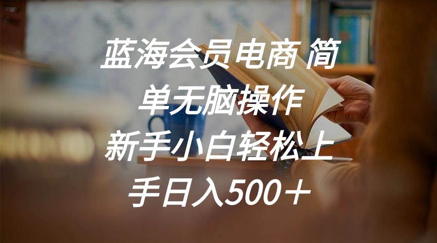 蓝海会员电商 简单无脑操作 新手小白轻松上手日入500＋创业之家-网创项目资源站-副业项目-创业项目-搞钱项目创业之家