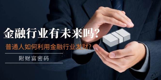 某付费文章：金融行业有未来吗？普通人如何利用金融行业发财?(附财富密码)创业之家-网创项目资源站-副业项目-创业项目-搞钱项目创业之家