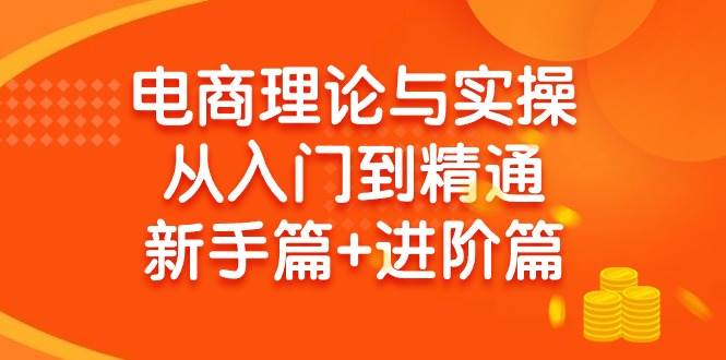 电商理论与实操从入门到精通 新手篇+进阶篇创业之家-网创项目资源站-副业项目-创业项目-搞钱项目创业之家