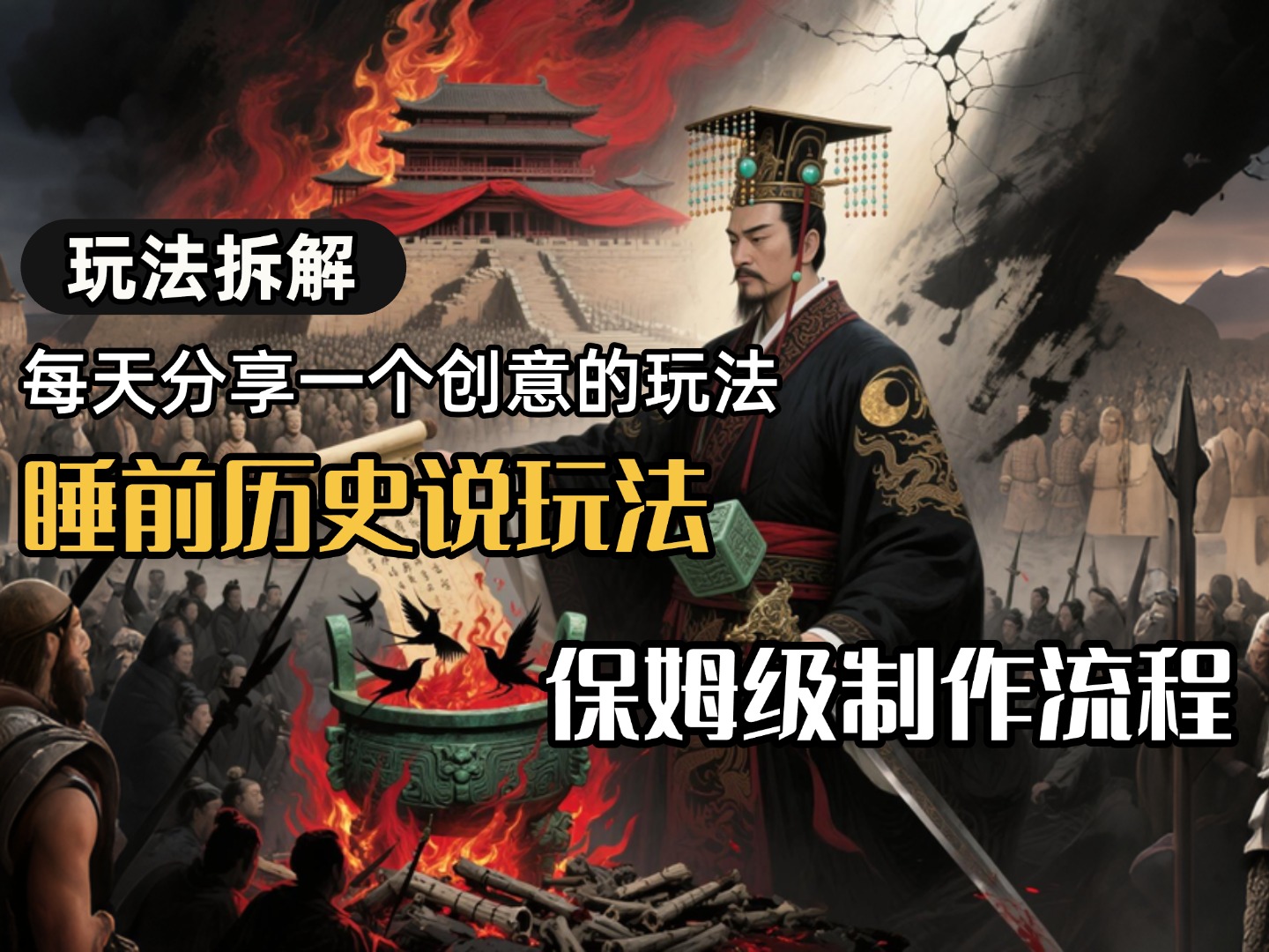 13条作品涨粉24.5万，全流程拆解睡前历史说，保姆级教程创业之家-网创项目资源站-副业项目-创业项目-搞钱项目创业之家