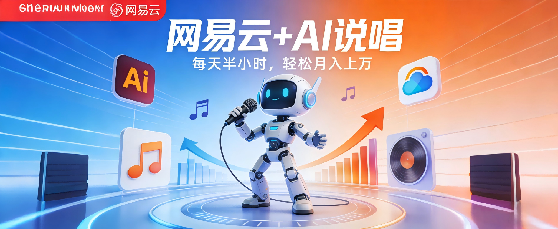 网易云+AI说唱,每天半小时,轻松月入上万创业之家-网创项目资源站-副业项目-创业项目-搞钱项目创业之家