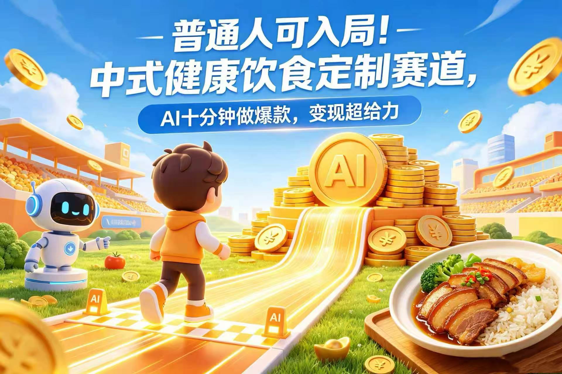 普通人可入局！中式健康饮食定制赛道，AI 十分钟做爆款，变现超给力创业之家-网创项目资源站-副业项目-创业项目-搞钱项目创业之家